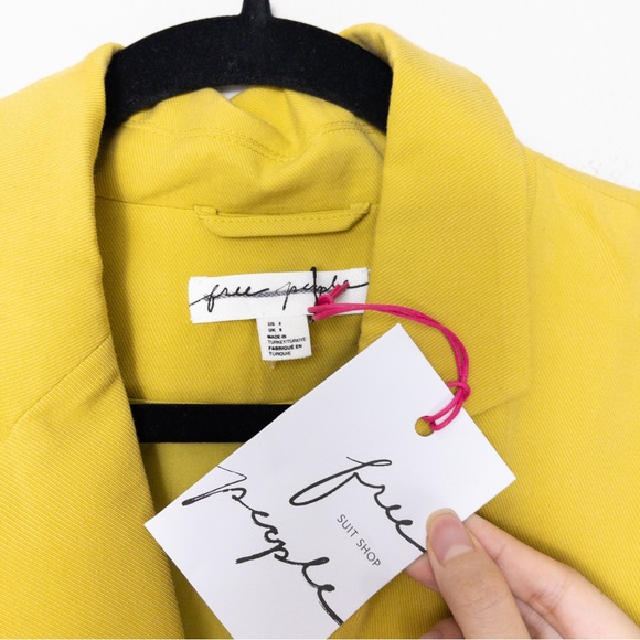 NWT Free People Gabbie Vest Suit Set 4 Trouser Pleat Double Breasted Wide Leg - Picture 7 of 16